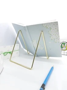 1 pieza sujetalibros metálico - Dorado - Ver 2