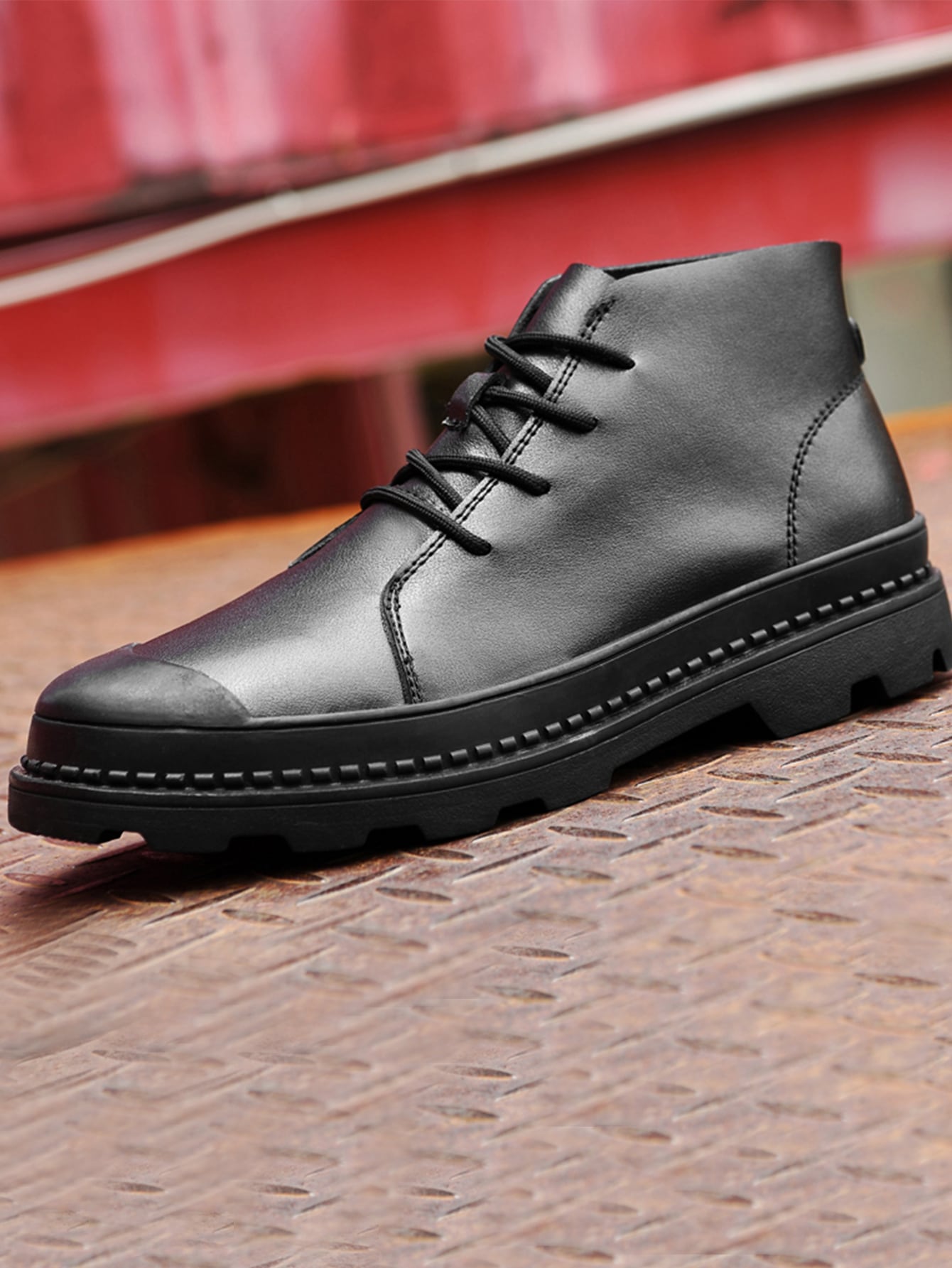 platform combat boots mens