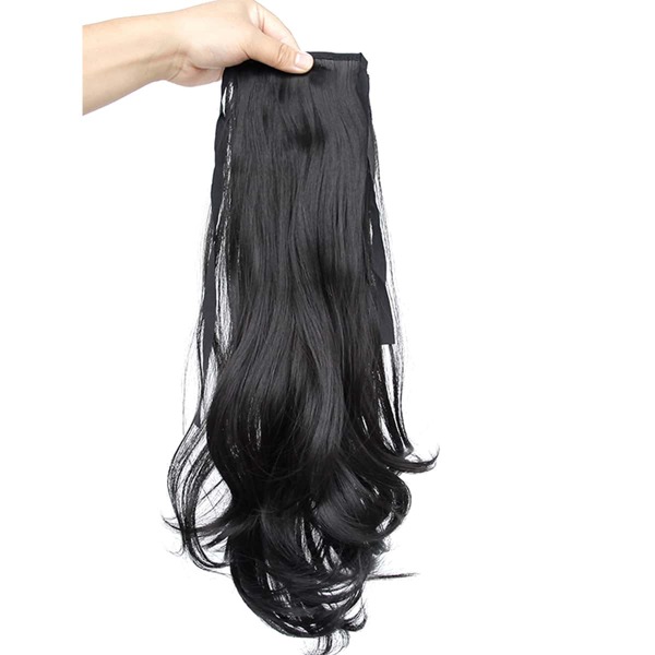 

Long Curly Ponytail Hair Extension, Black