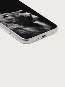 苹果狮子图案手机壳 适用于 iPhone15/15Plus/15Pro/15Promax 防水防震防摔防刮 - 彩色 - 查看 3