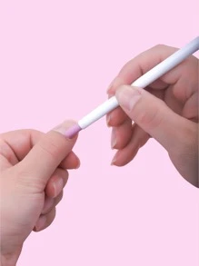 3 dụng cụ làm móng tay nghệ thuật hai đầu bằng thạch anh, dụng cụ đẩy biểu bì, dụng cụ làm móng, dụng cụ làm móng, dụng cụ làm móng, trở lại trường, móng tay, dụng cụ làm móng để nhấn móng tay - Bụi hồng - Xem 2