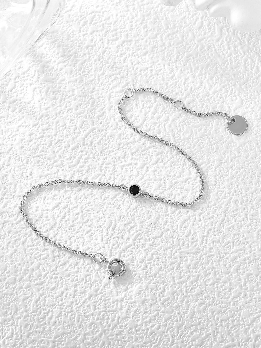 唱片裝飾手環 - 銀色 - 查看 1