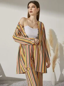 Bộ đồ hai mảnh nữ Sọc Giải trí - Nhiều màu - Xem 3