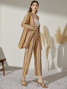 Bộ đồ hai mảnh nữ Sọc Giải trí - Nhiều màu - Xem 5