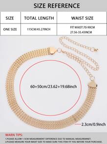 Simple Chain Belt - Gold - View 4