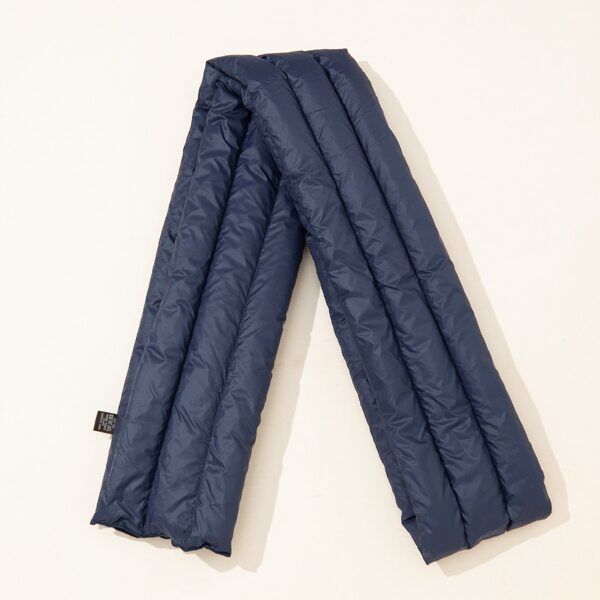 

Solid Padded Scarf, Navy blue