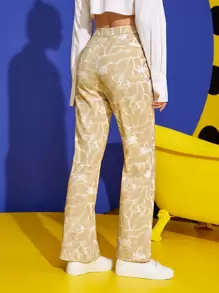 Bianca Quần nữ Túi Nút phía trước Đá hoa Giải trí - Nhiều màu - Xem 2