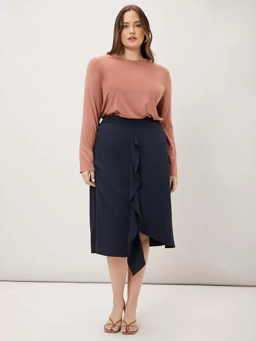 MOTF PREMIUM PLUS MODAL STRAIGHT T-SHIRT - Coral Pink - View 1