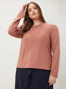 MOTF PREMIUM PLUS MODAL STRAIGHT T-SHIRT - Coral Pink - View 3