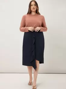 MOTF PREMIUM PLUS MODAL STRAIGHT T-SHIRT - Coral Pink - View 4