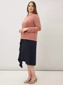 MOTF PREMIUM PLUS MODAL STRAIGHT T-SHIRT - Coral Pink - View 9