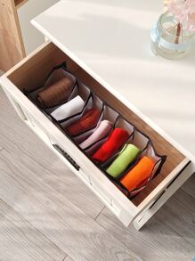 1pc Closet Clothes Organizer Drawer Divider 3 Size With Breathable Mesh & Strong Handles,Updated 600D Material Decorations Autumn Decor Festival Decor Room Decor Home Decor Fall Decor Bedroom Decor Christmas For Holiday Gift Giving - Multicolor - View 2