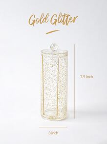 SHEIN BASIC SỐNG Công cụ tổ chức Pad mặt độc quyền-Quà tặng ngày lễ lấp lánh vàng - Vàng - Xem 6