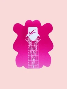 粉紫色圓柱形紙架100張紙光療延展塑形適合女士女孩 - 彩色 - 查看 3