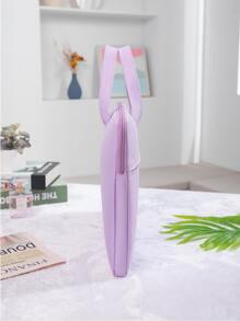 14inch/15inch Laptop Bag, Laptop Bags ForMacBook,IPad,HP Dell Acer Chromebook Surface Notebook,Laptop Briefcases - Purple - View 3