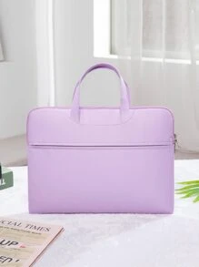 14inch/15inch Laptop Bag, Laptop Bags ForMacBook,IPad,HP Dell Acer Chromebook Surface Notebook,Laptop Briefcases - Purple - View 4