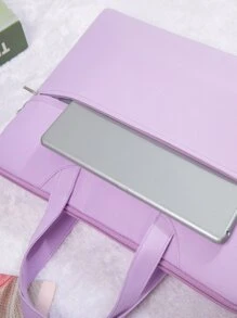 14inch/15inch Laptop Bag, Laptop Bags ForMacBook,IPad,HP Dell Acer Chromebook Surface Notebook,Laptop Briefcases - Purple - View 7