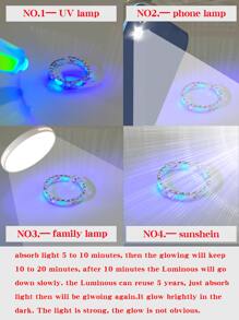 1 pieza anillo con diseño de abertura de corazón - Plateado - Ver 5