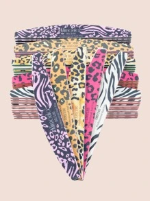 klimonla 豹纹美甲锉套装，亚克力美甲锉100/180目，混合粗细，专业美甲沙龙用品，符合人体工学的彩色边框设计，每种颜色各1支。（5支装） - 彩色 - 查看 5