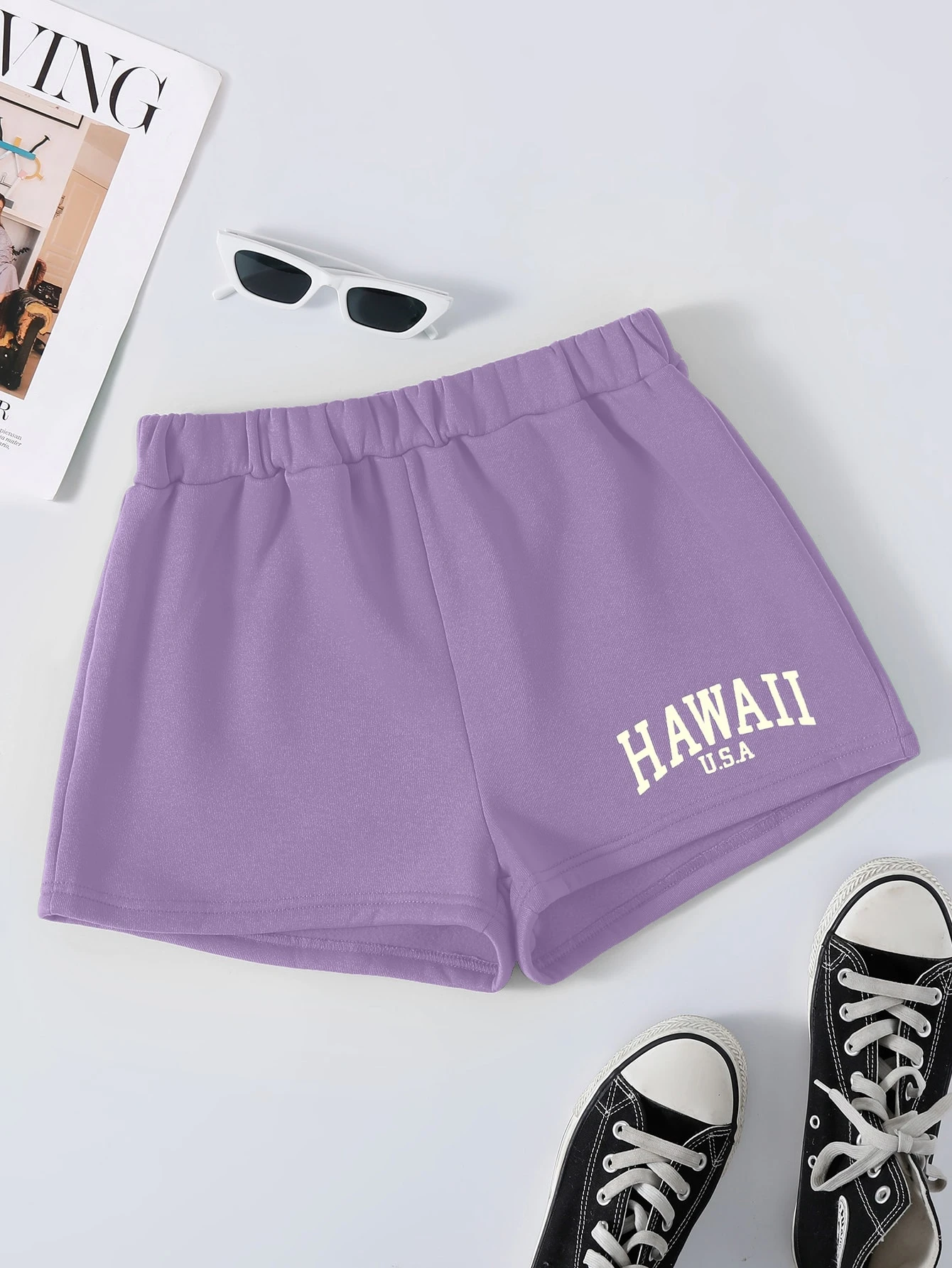 #Purple Pantalones cortos deportivos sin costuras con letras para mujer,Shorts elásticos ajustados #Purple Pantalones cortos deportivos sin costuras con letras para mujer,Shorts elásticos ajustados