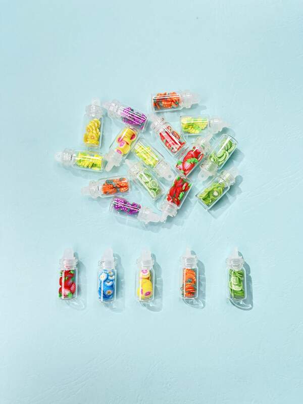 20pcs Fruit In The Bottle DIY Jewelry Accessory