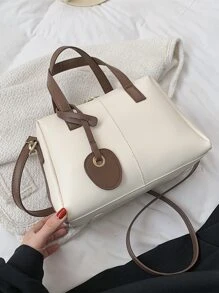 Túi đeo chéo Nữ Khối Màu - trắng - Xem 2