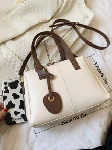 Túi đeo chéo Nữ Khối Màu - trắng - Xem 3