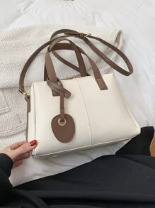 Túi đeo chéo Nữ Khối Màu - trắng - Xem 5