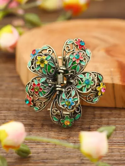 花朵造型发爪，波西米亚风发夹，发卡，发夹，发夹，发饰，发夹，发卡，发饰，发夹，发饰，学生用品，大学秋冬发饰，女士度假装扮夏季发饰