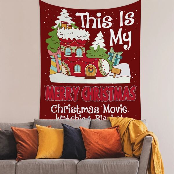 

Christmas Sock Print Tapestry, Multicolor
