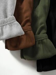 SHEIN Unity 4Pack Thermal Lined Joggers - Multicolor - View 3