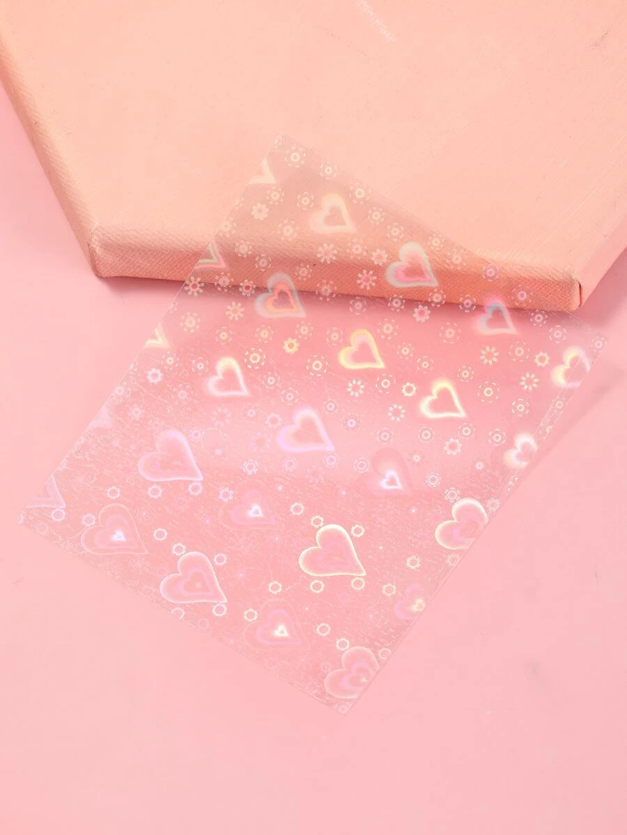 1 tấm Họa Tiết Trái Tim Móng Tay Nghệ Thuật Miếng Dán Miếng Dán Móng Tay DIY - Nhiều màu - Xem 1