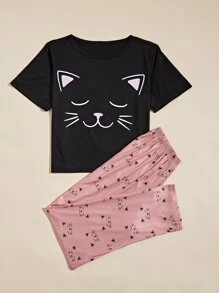 Bộ đồ ngủ Nữ Hoạt hình Dễ thương - Nhiều màu - Xem 4