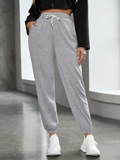 بنطلون رياضي برباط بجيب منحدر