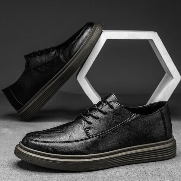 

Men Vintage Design Dress Shoes, Black