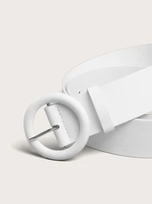 3pcs Elegant  Round Buckle Belt With Punch Tool Dress Belt Halloween - Multicolor - View 6