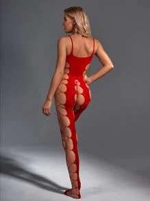 Fishnet Cut-out Mesh Bodystocking