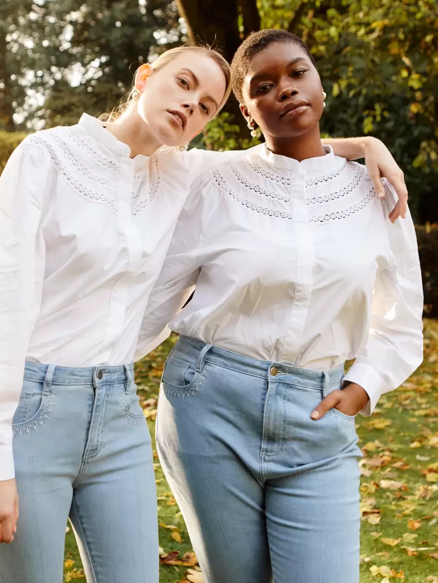 MOTF PREMIUM 大碼泡泡袖襯衫