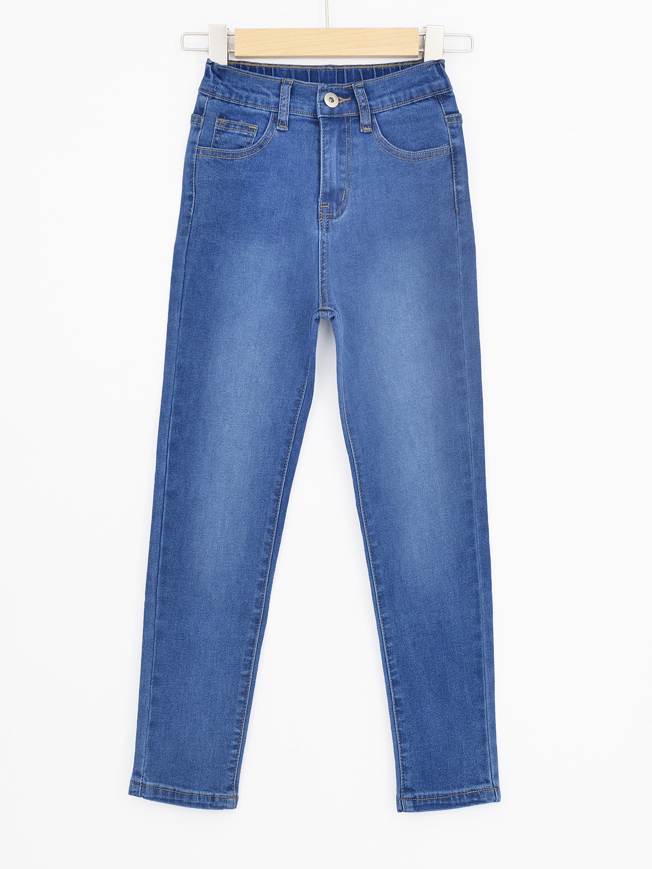 Girls Bleach Wash Skinny Jeans | SHEIN