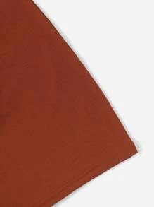 SHEIN Teen Girls 2pcs Solid Mock Neck Dress - Multicolor - View 4