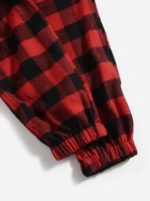 2 piezas Pantalones de dormir de guingán - Multicolor - Ver 5