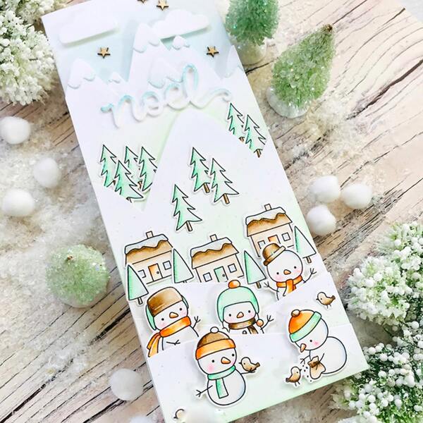 

1шт DIY режурщий штамп в форме горы, Серебряные