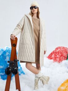 SHEIN Vestido sudadera de manga fruncido de color combinado