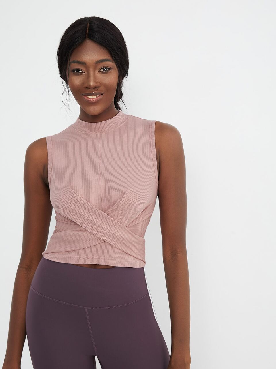 MOTF RAYON CROP TWIST TOP