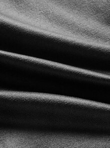 SHEIN ICON Áo hai dây màu trơn Giải trí - màu đen - Xem 4