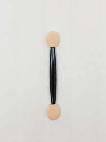 Disposable Double-Head Eyeshadow Stick, 30pcs Eyeshadow Brush Sponge Stick Makeup Tool Sponge Brush Head - Black - View 5