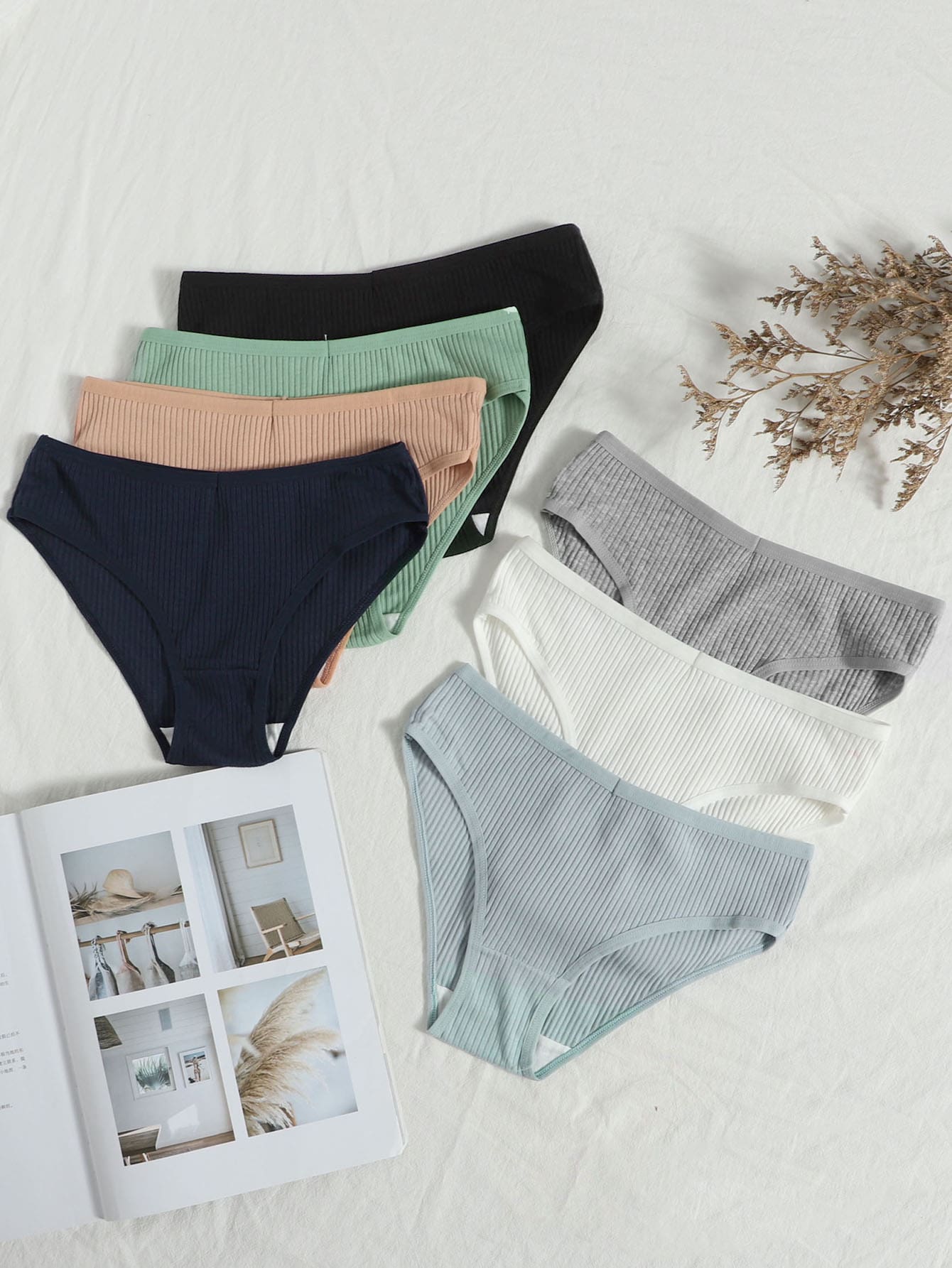 7pack Plain Panty - Multicolor - View 1