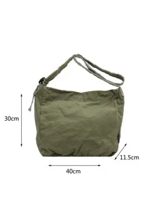 Nhẹ, Túi vải canvas dung tích lớn dành cho doanh nhân, Túi vải Hobo dung lượng lớn thông thường dành cho nữ, Túi đeo chéo di động kiểu cổ điển dành cho các cô gái tuổi teen Nữ sinh viên đại học, tân binh & nhân viên cổ trắng Hoàn hảo cho văn phòng, đại học, công việc, kinh doanh, đi làm, ngoài trời, du lịch, Đi chơi, Túi đeo vai đi học - màu xanh lá - Xem 2