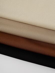 Flirla 大碼4入組素色條紋針織鏤空連身背心