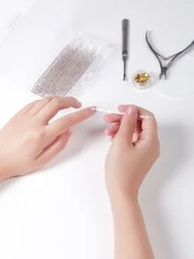 50pcs Double-Ended Nail Point Drill Stick - Purple - View 4